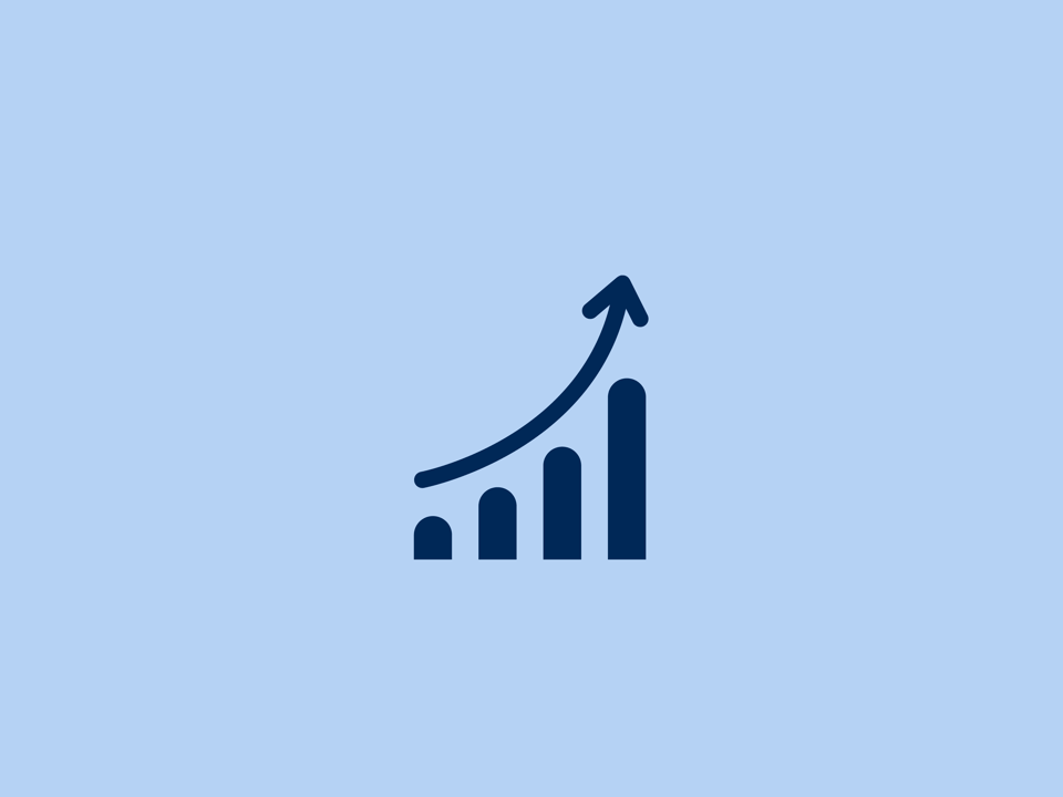 Increased Productivity icon on blue3