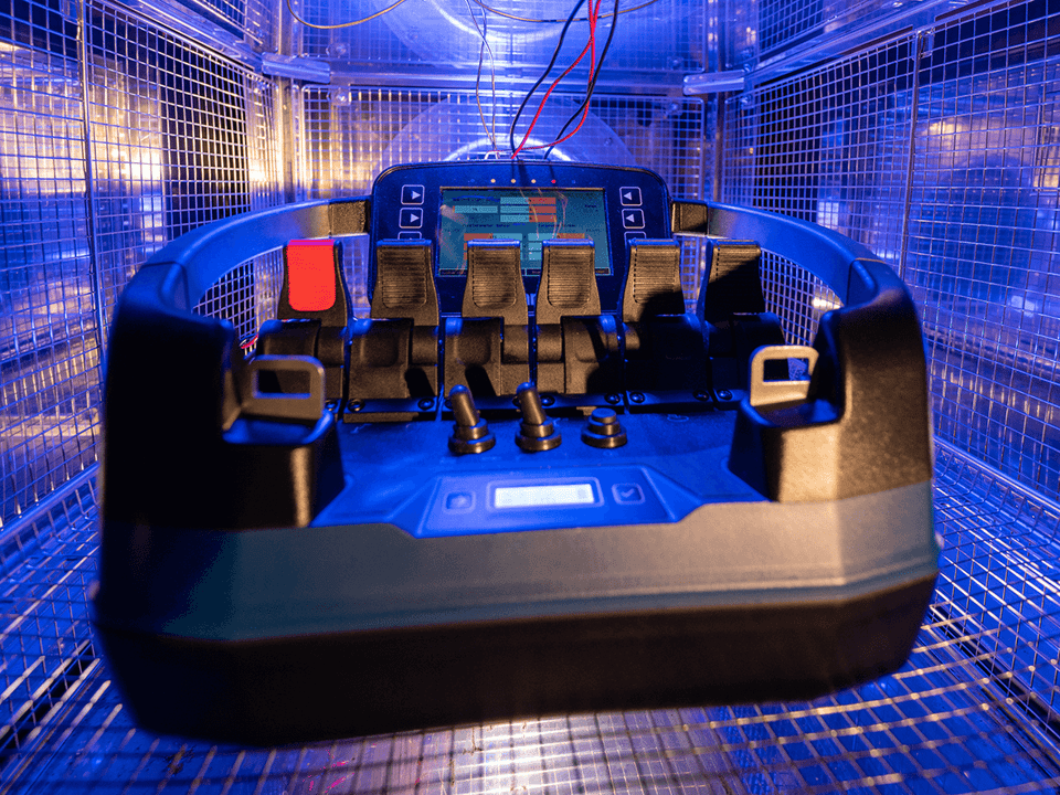 transmitter in cold climate chamber