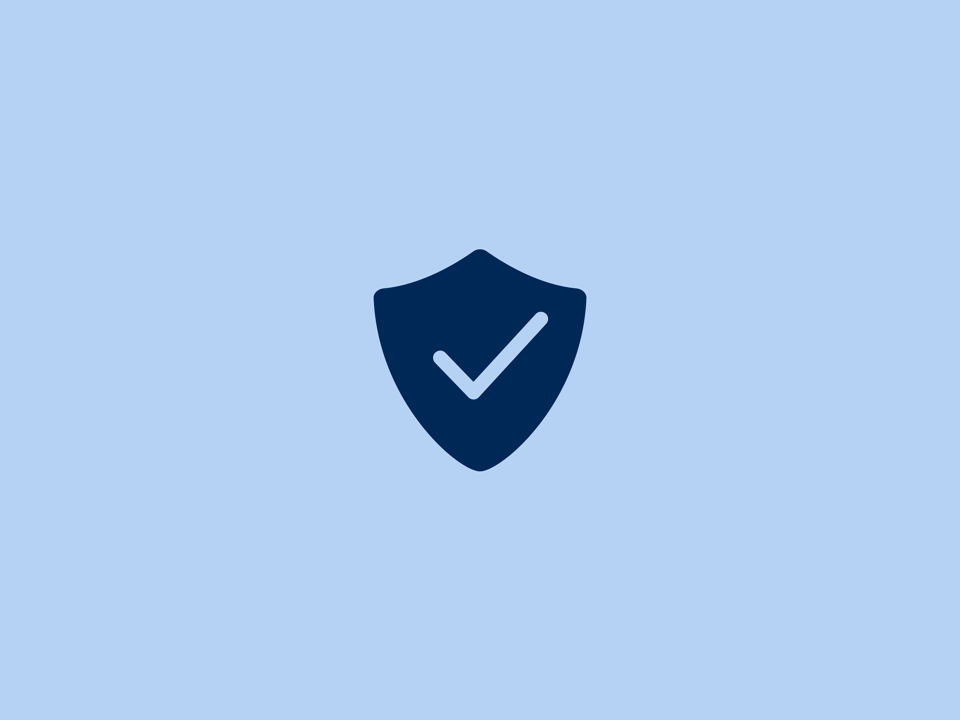 Safety icon on blue3
